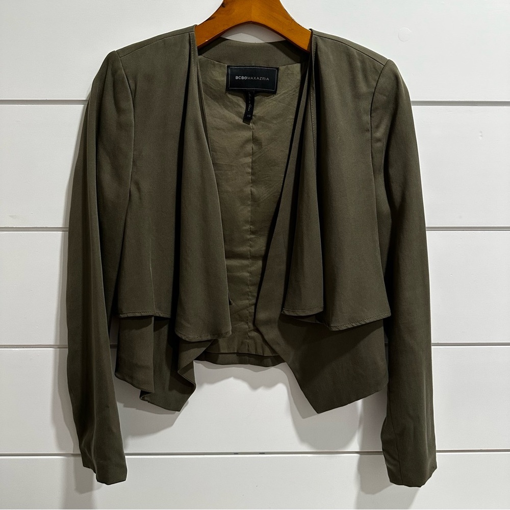 BCBGMaxAzria Ania Olive Green Jacket